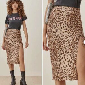Reformation Prose Leopard Skirt - 2